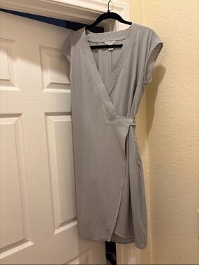 Athleta wraparound stripped dress, size XS
